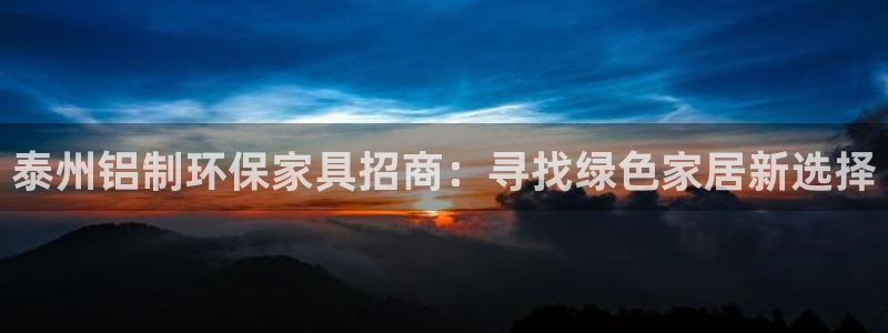 杏宇平台首页：泰州铝制环保家具招商：寻找绿色家居新选择